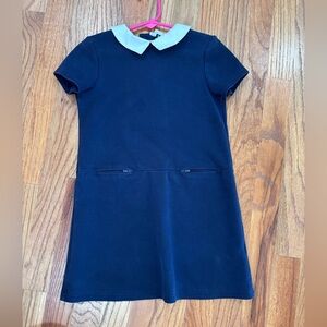 French Toast Navy Blue Kids Dress with White Collar School Uniform Sz 6